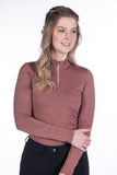HKM Functional Rosewood Melange Women's Riding Shirt - SALE