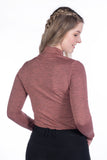 HKM Functional Rosewood Melange Women's Riding Shirt - SALE