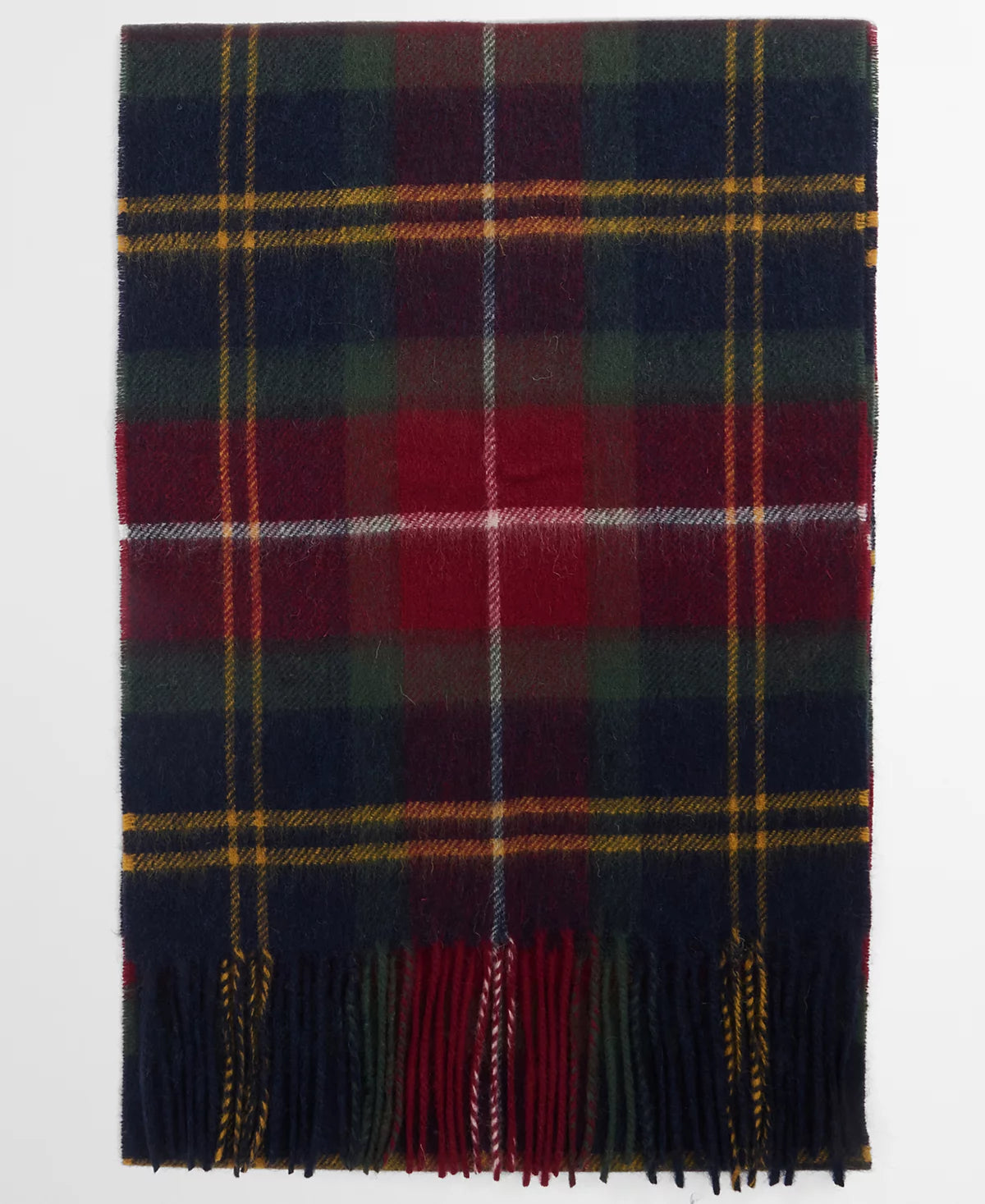 Barbour Merino Cashmere Winterberry Tartan Scarf