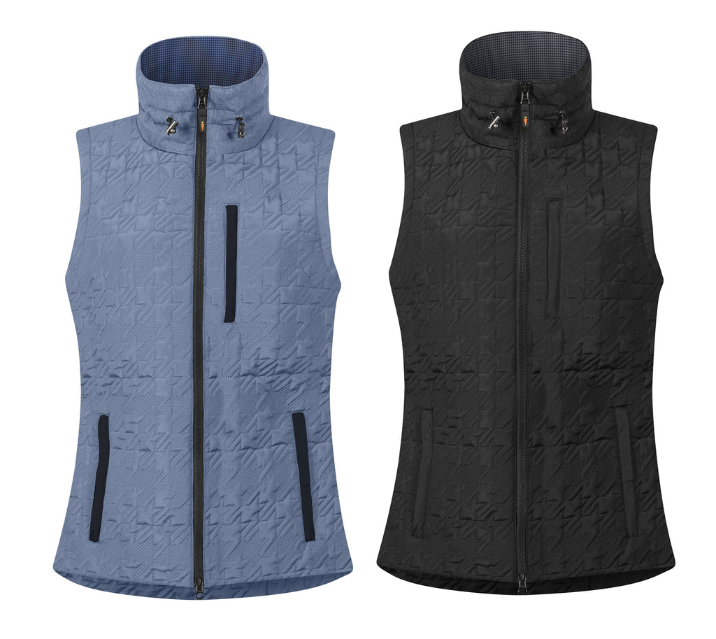 Kerrits Quilted Houndstooth Riding Vest - SALE