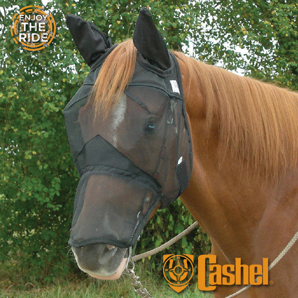 Cashel Quiet Ride Fly Mask Long Nose With Ears