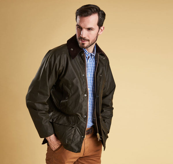 Barbour heritage ash wax jacket outlet