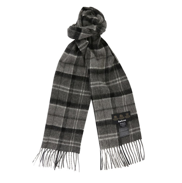 Barbour Lambswool Scarf グレー系 Barbour Unisex Plain Lambswool Scarf | Philip Morris & Son