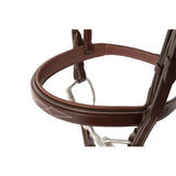 Huntley Equestrian Sedgwick Fancy Stitched Padded Leather Hunter Bridle with Reins