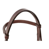 Huntley Equestrian Sedgwick Fancy Stitched Padded Leather Hunter Bridle with Reins