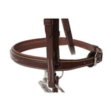 Huntley Equestrian Sedgwick Fancy Stitched Padded Leather Hunter Bridle with Reins