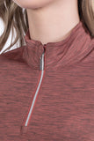 HKM Functional Rosewood Melange Women's Riding Shirt - SALE