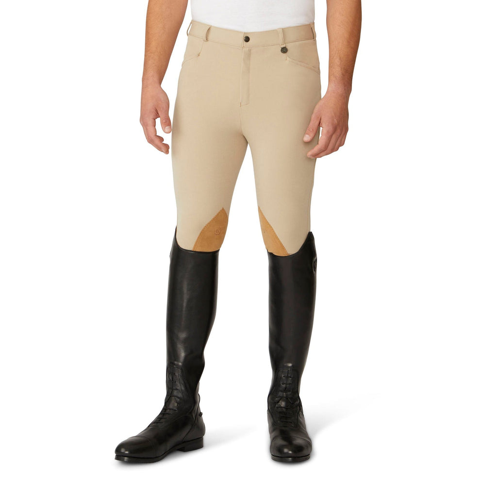 Ovation Men's EuroWeave Front Zip 4-Pocket Knee Patch Breech