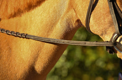Belle & Bow Fancy Stitched Leather Pony Reins