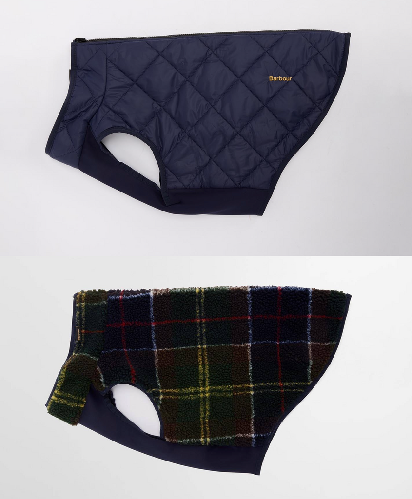 Barbour Field Reversible Quilted Fleece Dog Coat