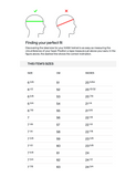 Kask helmet size chart for finding the perfect fit with head measurement illustration.