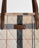 Barbour Wetherham Quilted Tartan Tote Bag