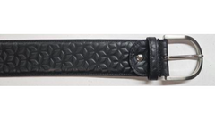 Tailored Sportsman Star Power Embossed Leather Belt