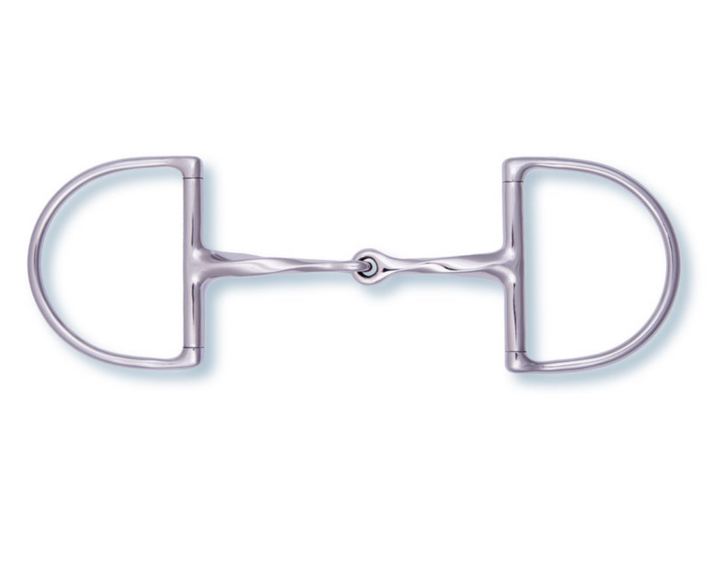 Stubben Slow Twist D-Ring Snaffle Bit #2256
