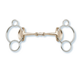 Stubben Golden Wings 3-Ring Gag Bit #2268