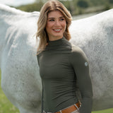 TKEQ Chloe High Collar Technical Top