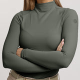 TKEQ Chloe High Collar Technical Top