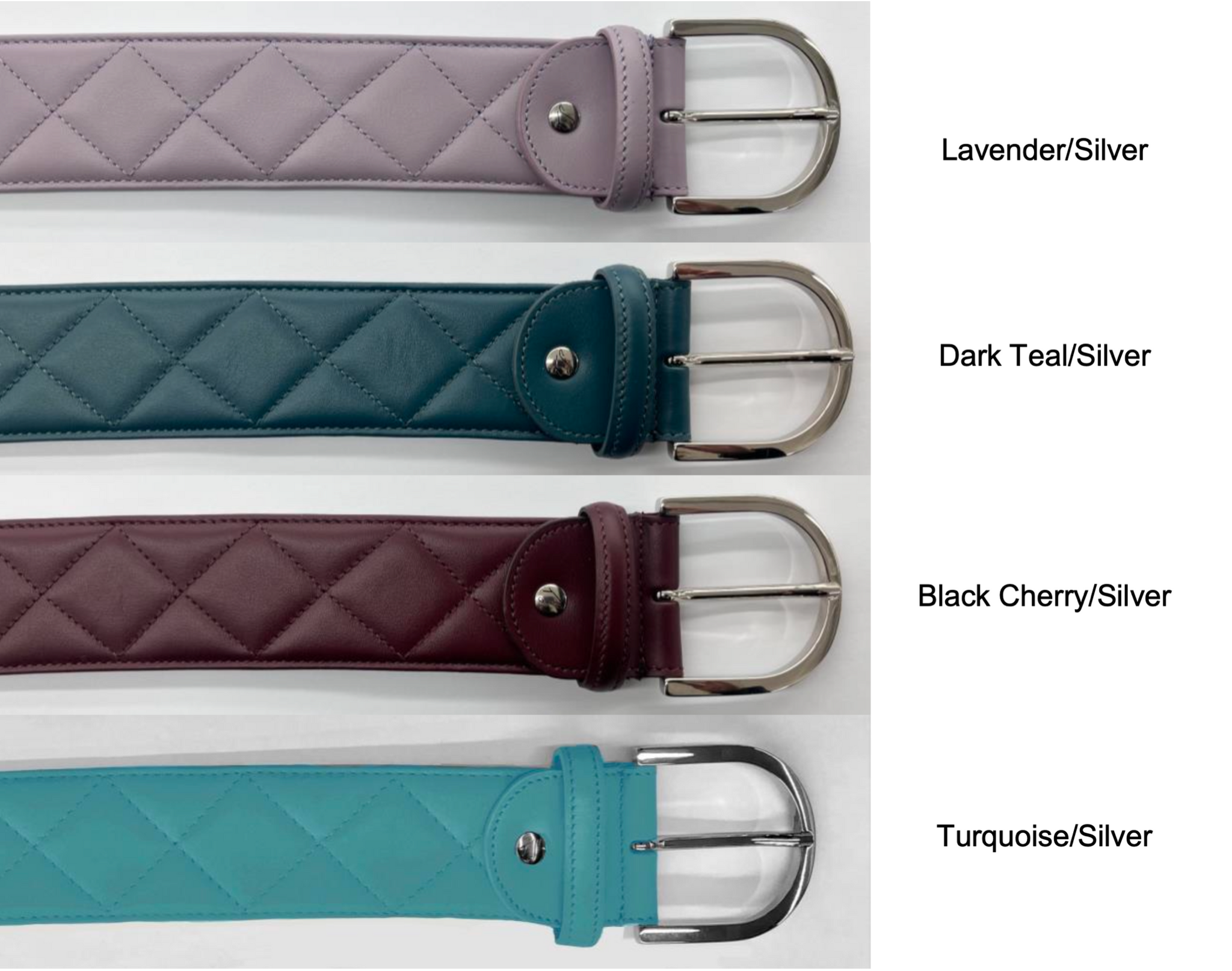 Tailored Sportsman Quilted Leather C Belt | North Shore Saddlery display picture 3