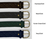 Tailored Sportsman Quilted Leather C Belt