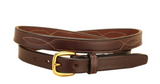 Tory Leather 1” Stitched Pattern Belt