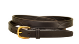 Tory Leather 1” Stitched Pattern Belt