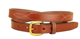 Tory Leather 1” Stitched Pattern Belt