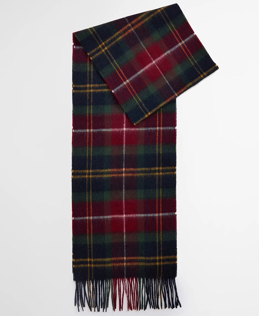 Barbour Merino Cashmere Winterberry Tartan Scarf