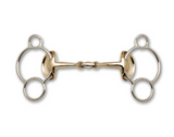 Stubben Golden Wings 3-Ring Gag Bit #2268