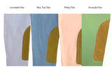 Tailored Sportsman Mid Rise Front Zip Breech with Tan Knee Patches