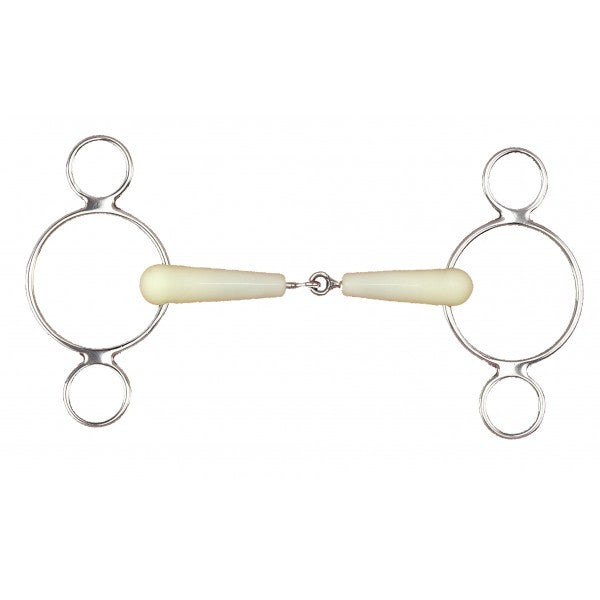 Happy Mouth 2 Ring Jointed Mouth Pessoa Gag Bit - North Shore Saddlery