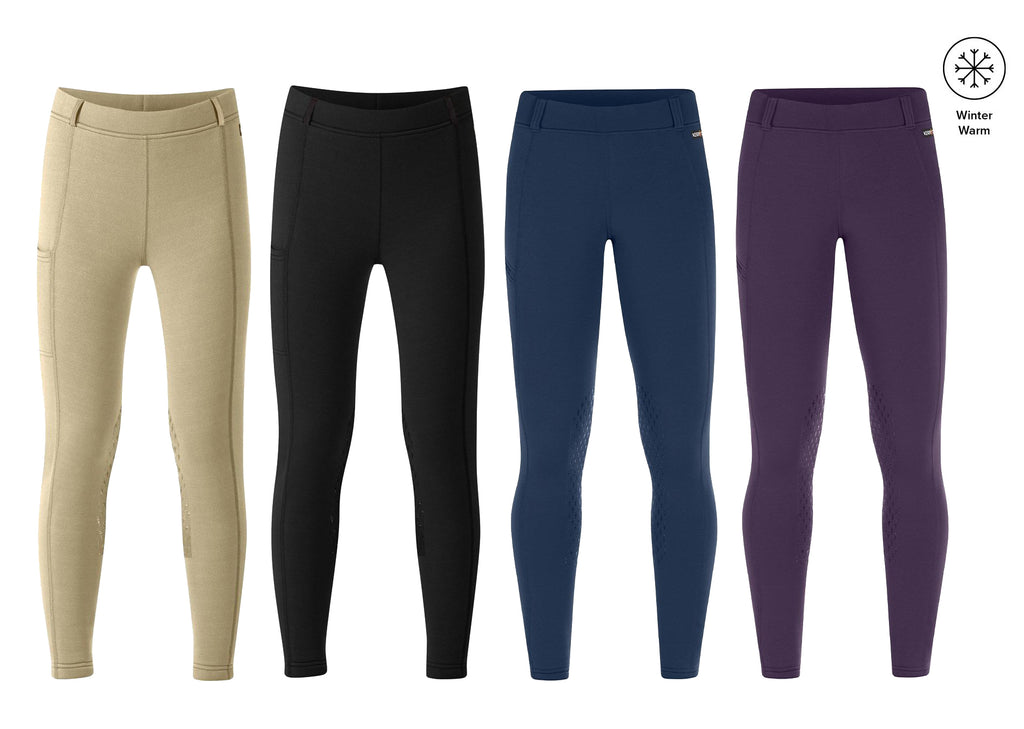 Kerrits Kids Power Stretch Pocket Knee Patch Winter Tight