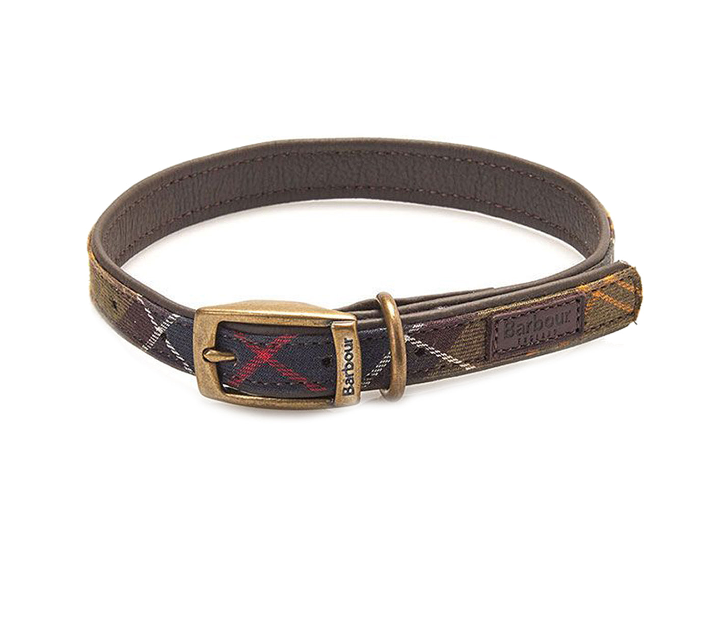 Barbour Classic Tartan Leather Dog Collar Barbour Classic Tartan Leather Dog Collar