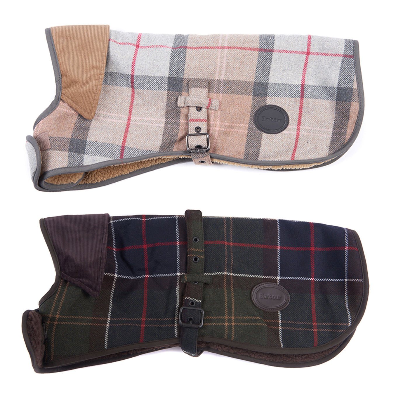 Barbour tartan fleece 2024 lined dog coat
