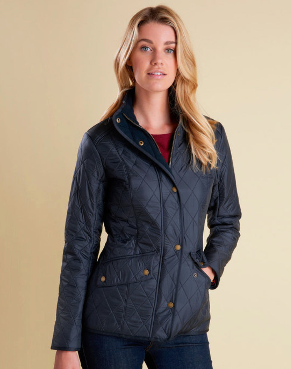 Barbour cavalry shop polarquilt jacket navy