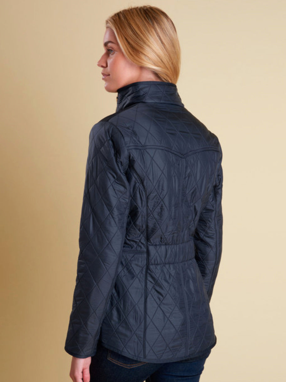 Barbour cavalry quilted jacket deals navy