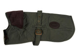 Barbour Green Quilted Dog Coat
