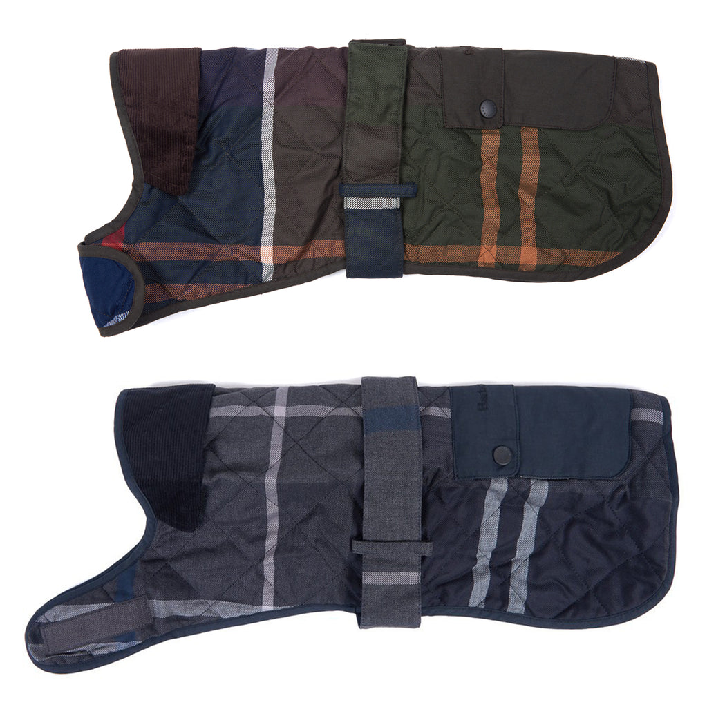 Barbour Quilted Tartan Dog Coat