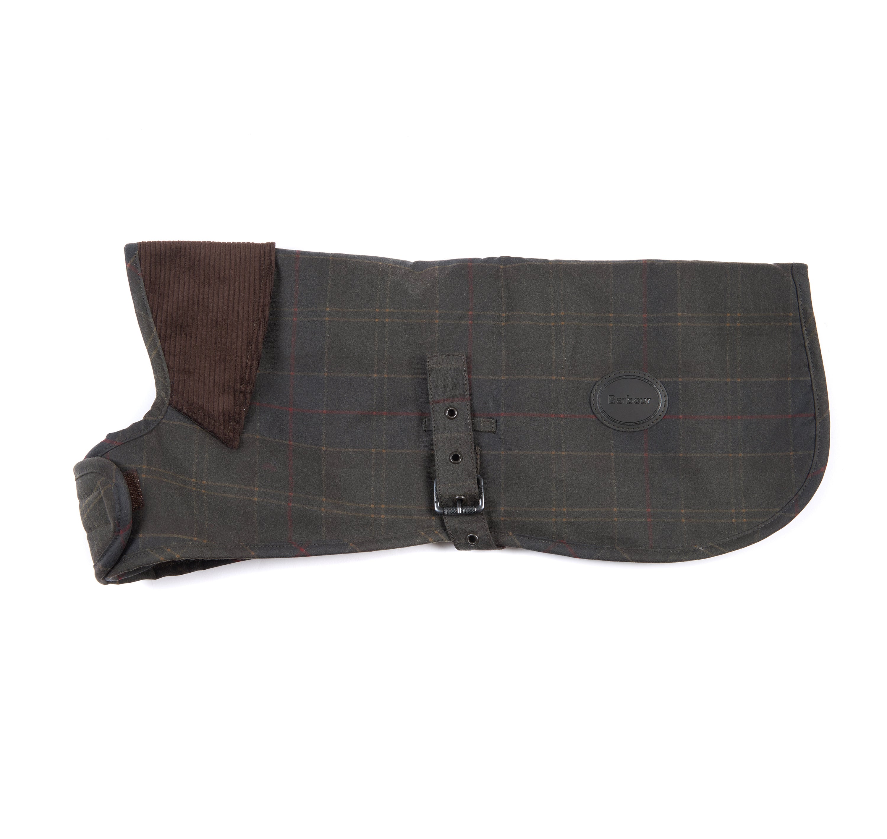 Barbour Tartan Wax Cotton Fleece Lined Dog Coat