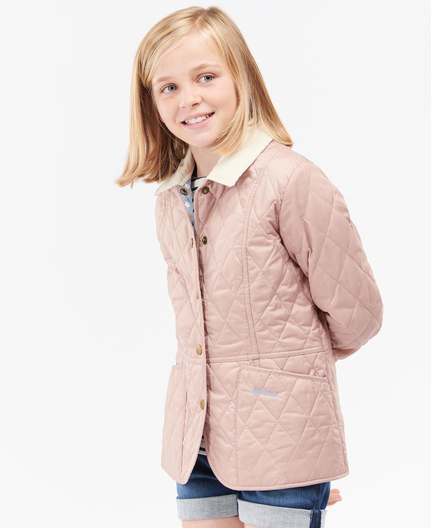 Barbour Girls Printed Liddesdale Quilted Jacket - SALE