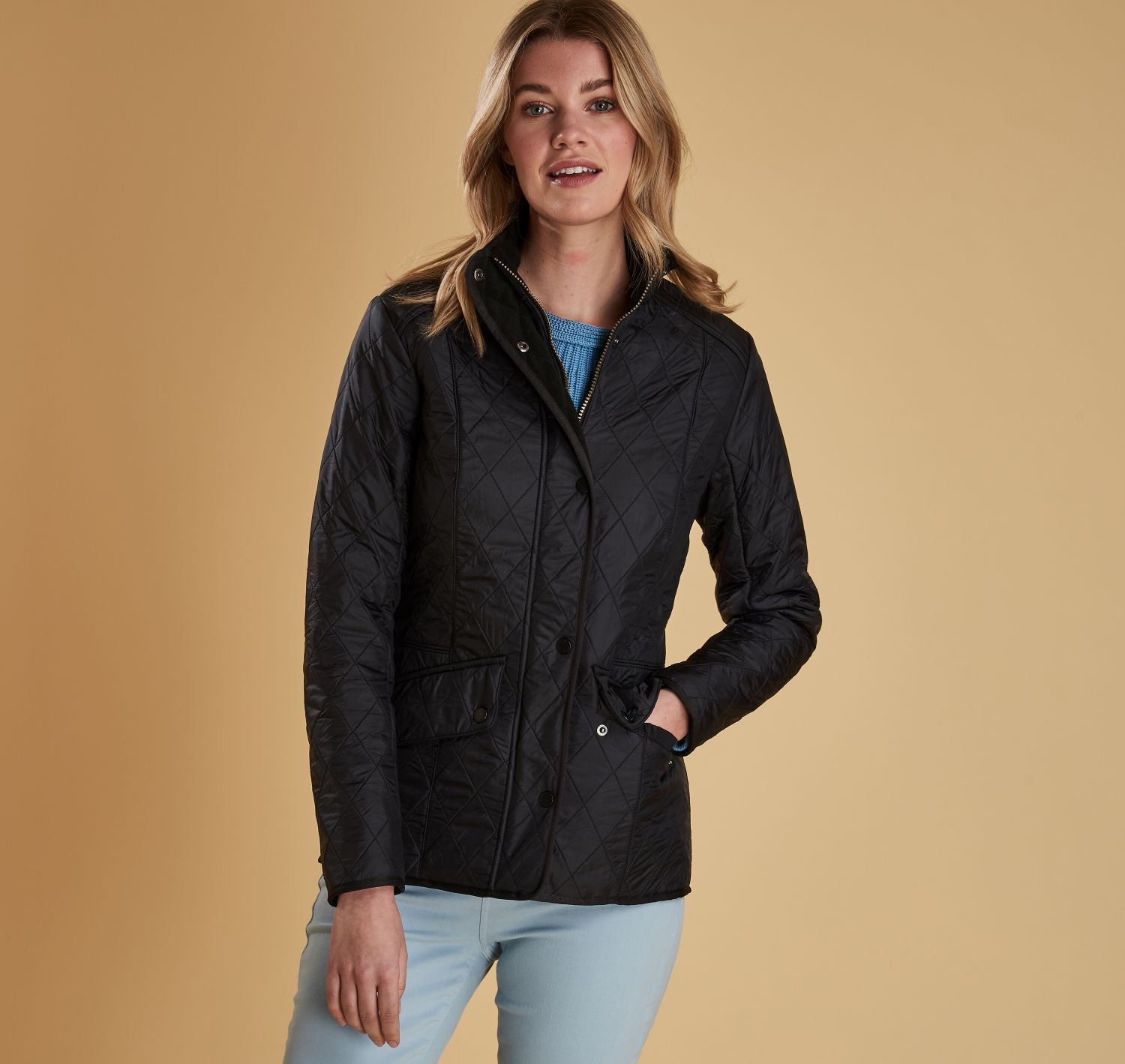 Barbour ladies cavalry 2025 polarquilt jacket navy