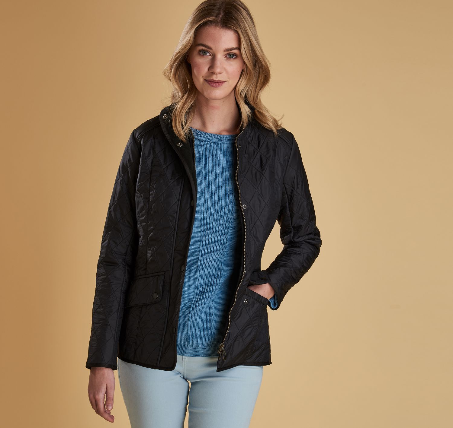 Barbour cavalry polarquilt jacket olive 2025