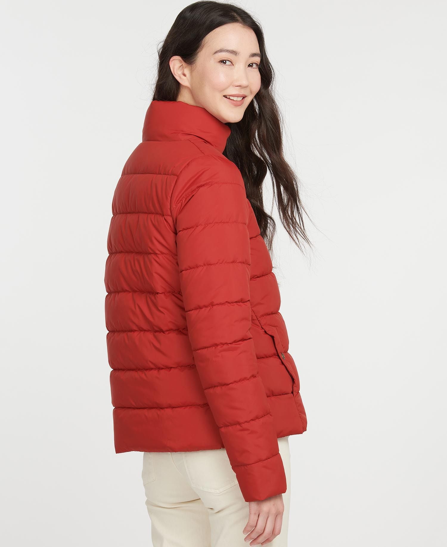 Ladies red barbour outlet jacket sale