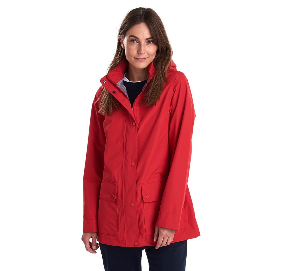 Barbour seafield waterproof jacket red discount
