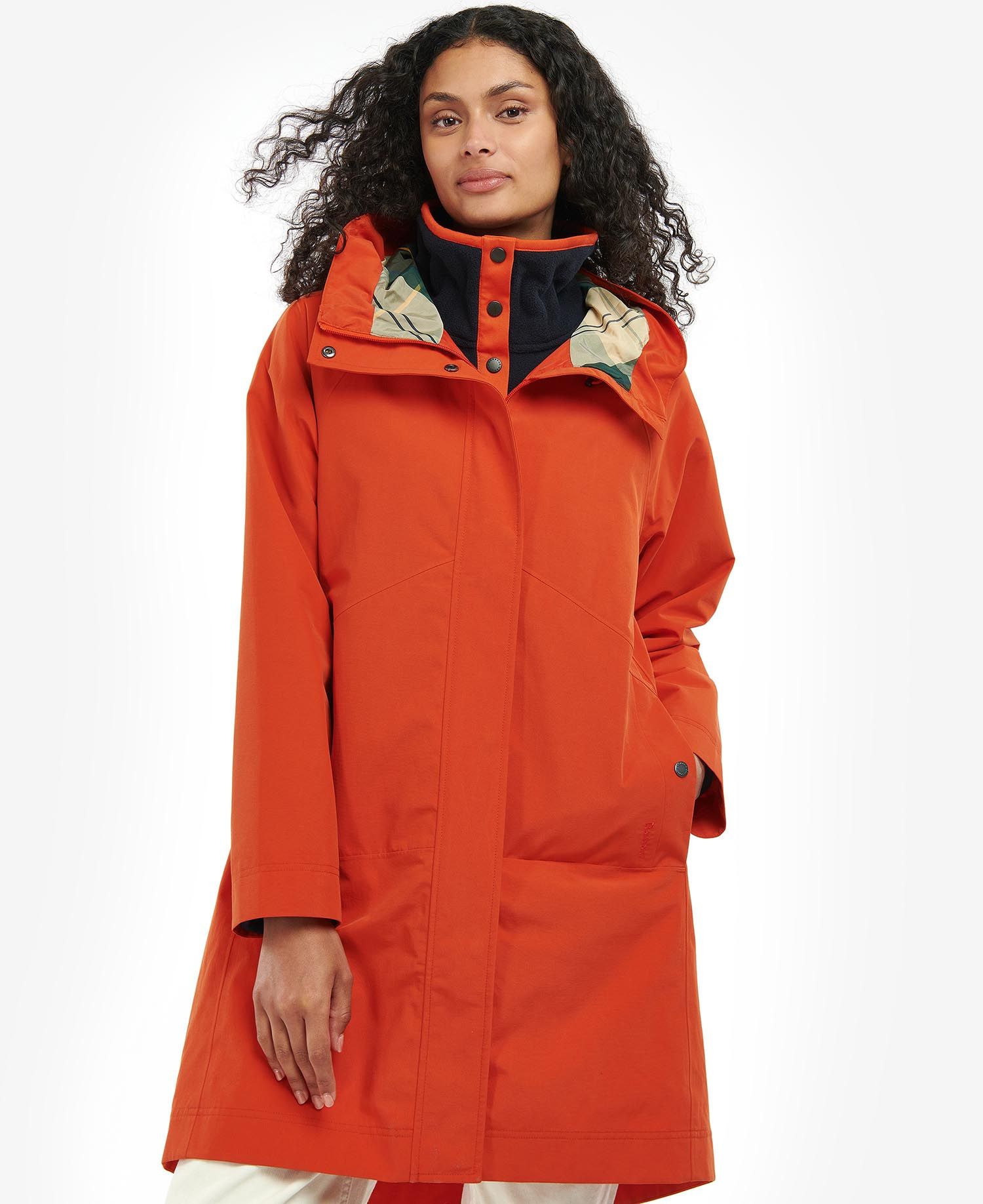 Womens orange hotsell barbour jacket