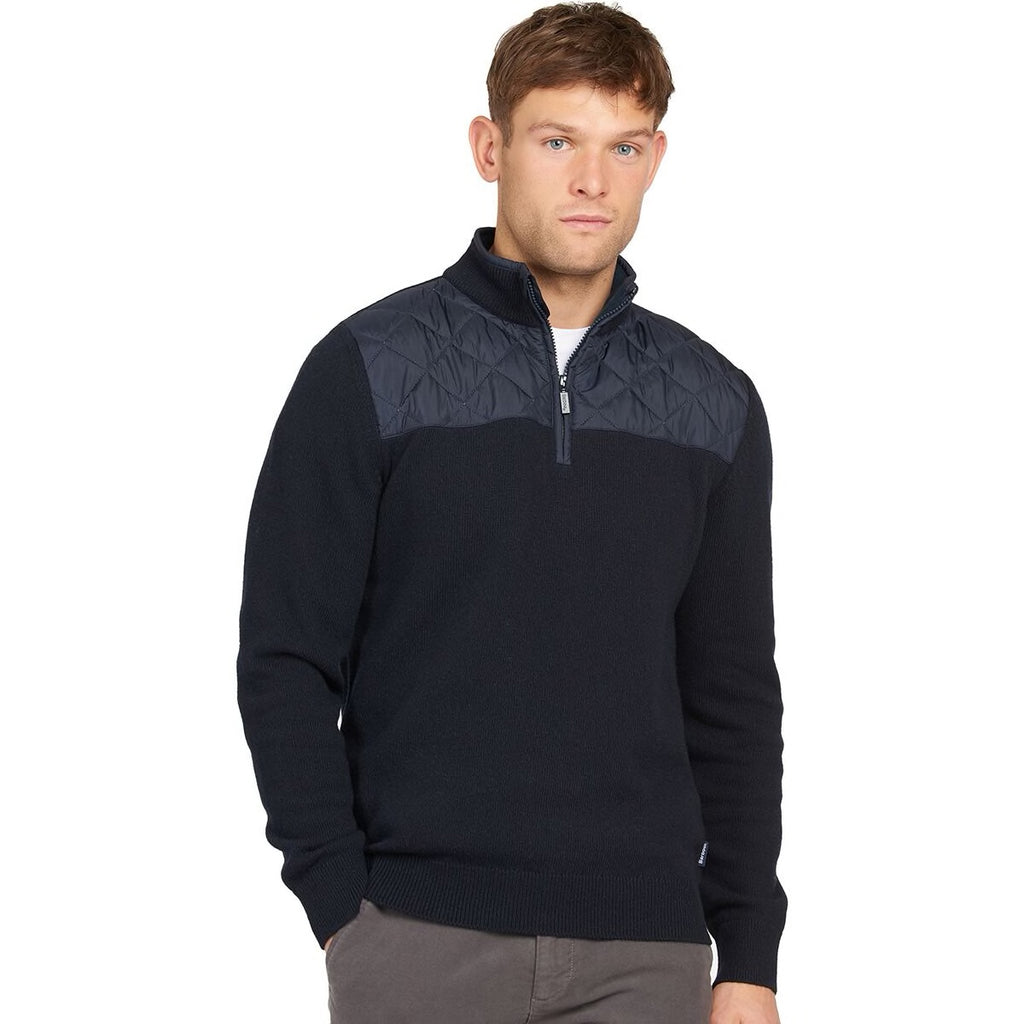 Barbour Essential Diamond Quilt Half Zip Sweater