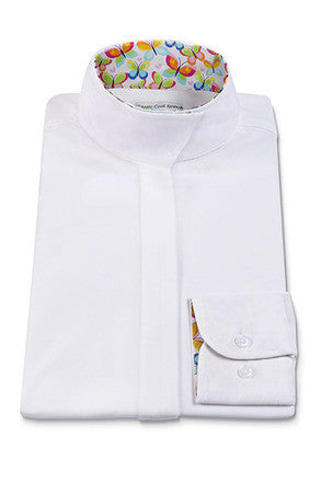 RJ Classics Girls Prestige Show Shirt - Butterfly Trim - North Shore Saddlery