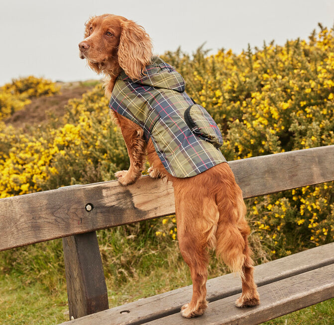 Barbour Packable Tartan Dog Coat