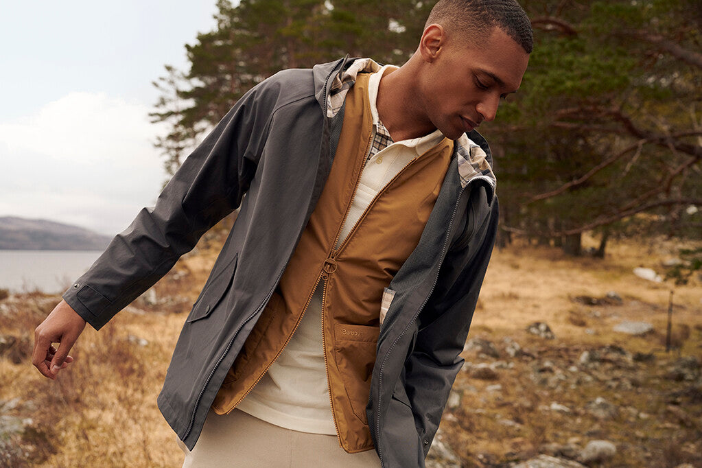 Waterproof barbour jacket mens outlet