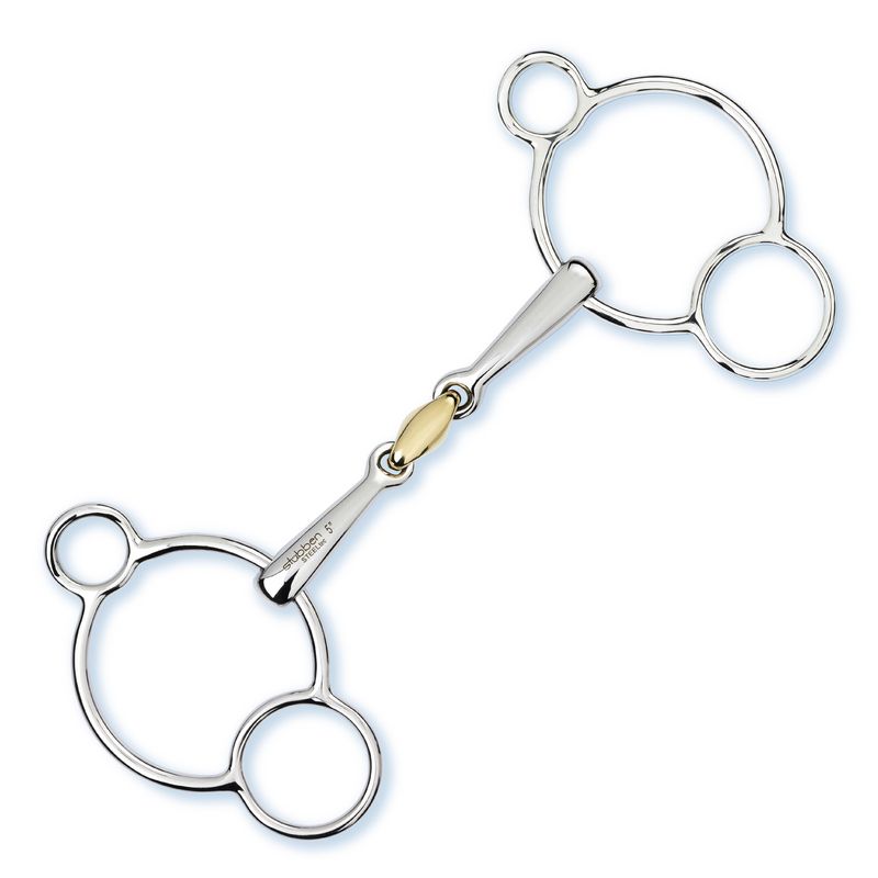 Stubben Steeltec 3-Ring Gag Double Broken Snaffle Bit 2280 - North Shore Saddlery