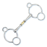 Stubben Steeltec 3-Ring Gag Double Broken Snaffle Bit 2280 - North Shore Saddlery